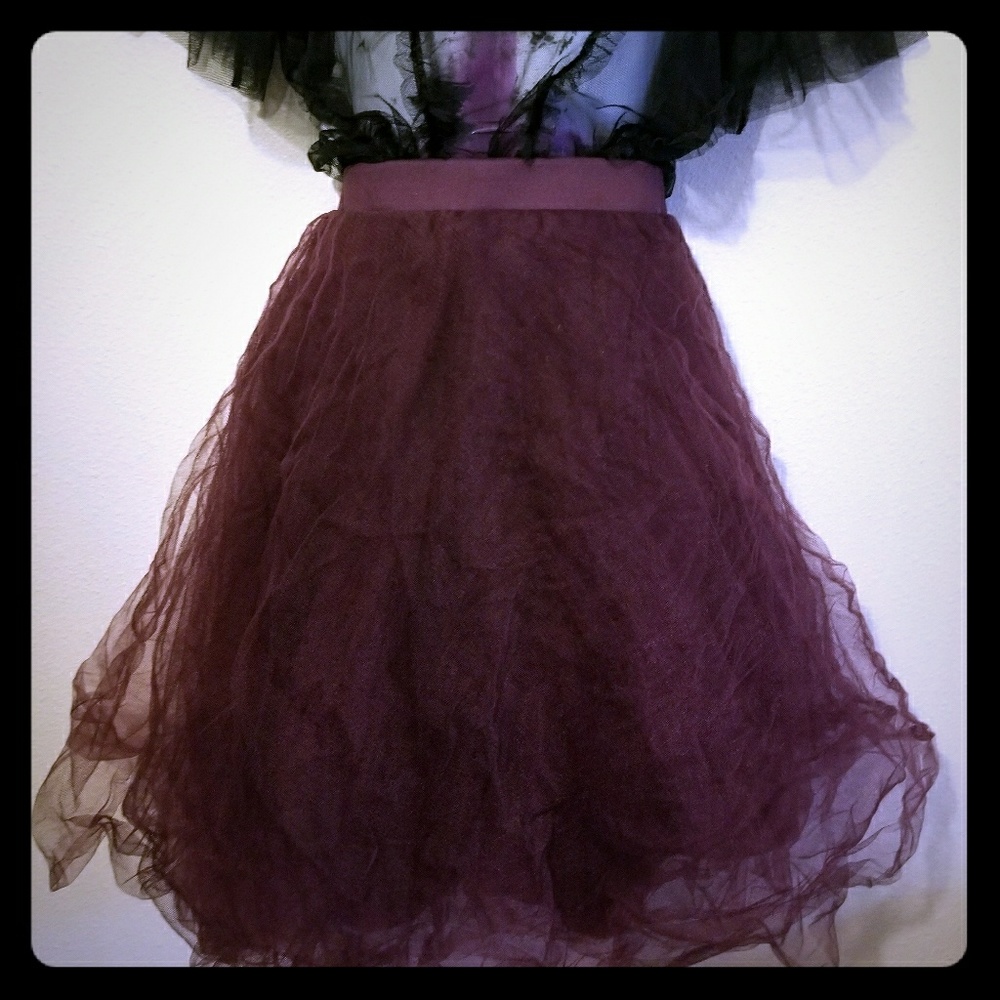 Eggplant skirt